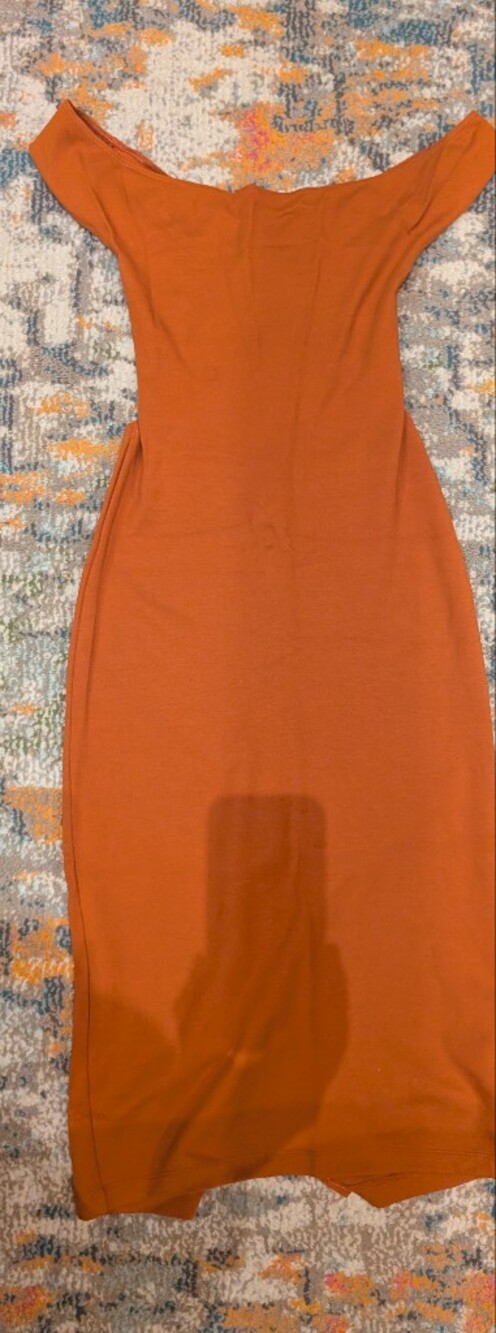 American Apparel Orange Midy Body on Dress